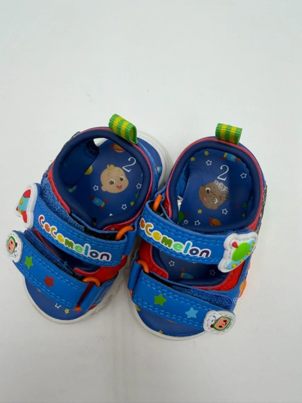 Cocomelon Blue and Red Kids Sandals with Space Characters